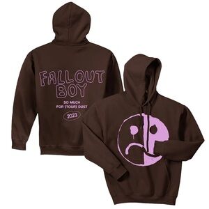 Fall Out Boy So Much for Tourdust Hoodie Chocolate Brown